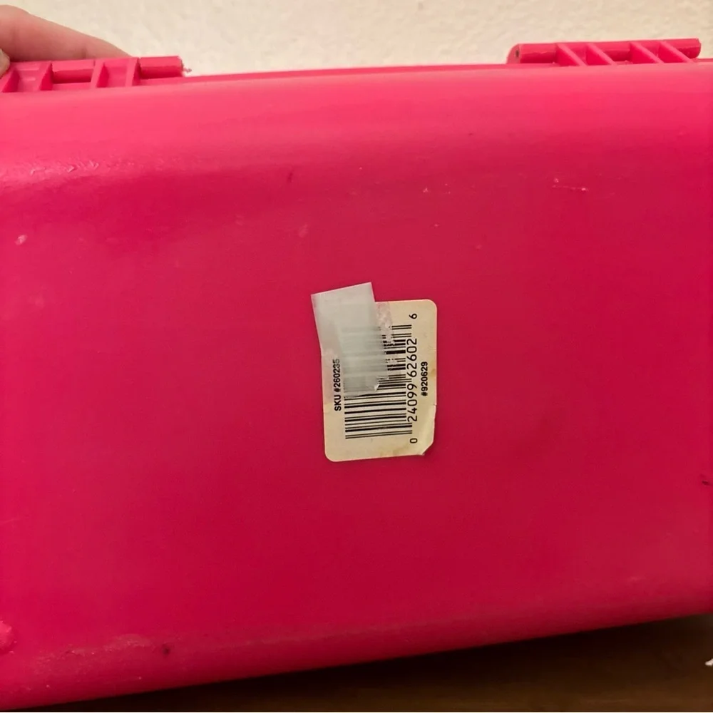 Caboodles Makeup‎ Case Hot Pink Black Vintage 1990s Model 2602 USA Slide Trays